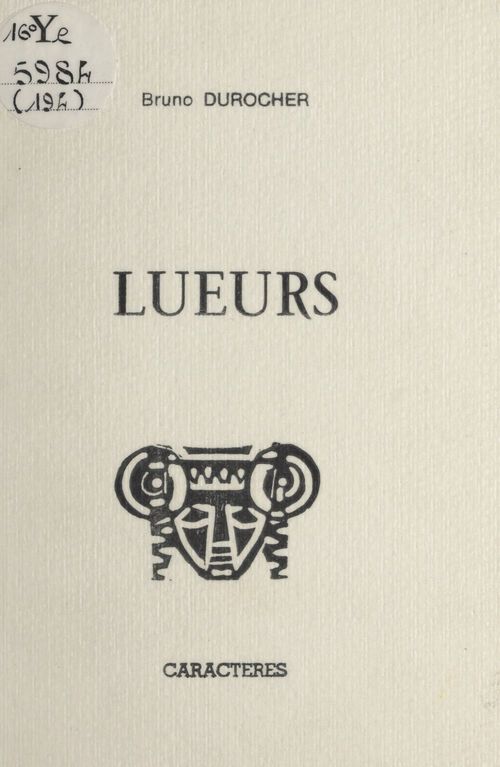 Couverture ebook de Lueurs, de Bruno Durocher