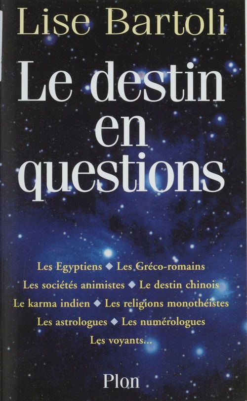 ebook cover of Le Destin en questions, by Lise Bartoli
