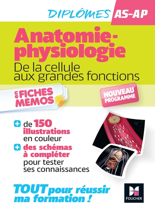 Couverture ebook de L'anatomie-physiologie - AS/AP, Aide-Soignant, Auxiliaire de puériculture - Nouveau programme, de Fabienne Misguich