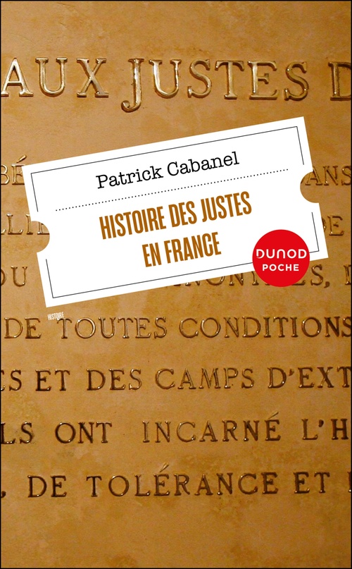 Couverture ebook de Histoire des Justes en France, de Patrick Cabanel