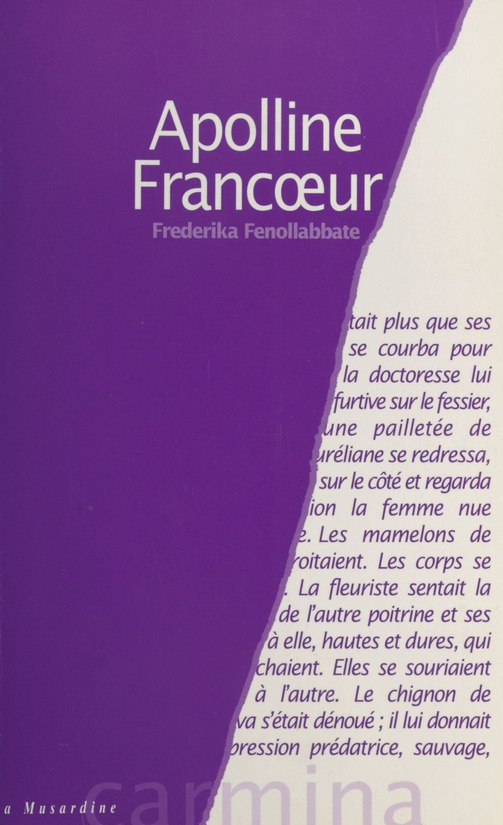 Couverture ebook de Apolline Francoeur, de Frederika Fenollabbate
