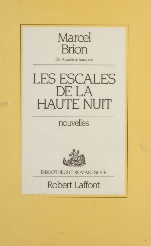 Couverture ebook de Les Escales de la haute nuit, de Marcel Brion