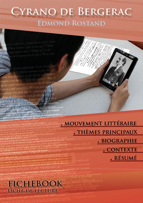 Couverture ebook de Fiche de lecture Cyrano de Bergerac - Résumé détaillé et analyse littéraire de référence, de Edmond Rostand