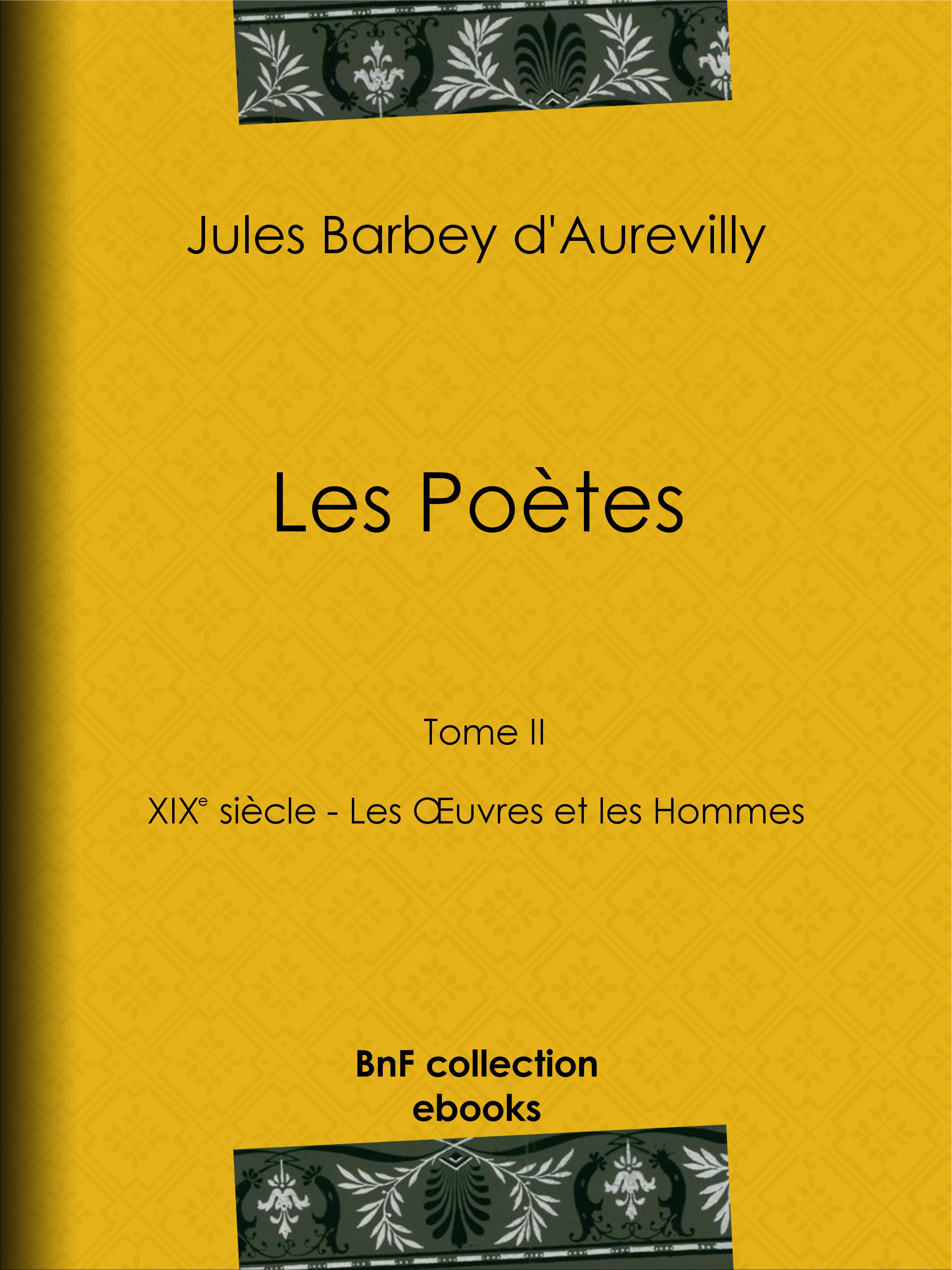 ebook cover of Les Poètes, by Jules Barbey d'Aurevilly