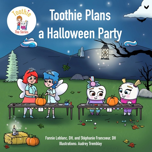 Couverture ebook de Toothie Plans a Halloween Party, de Fannie Leblanc, Stéphanie Francoeur