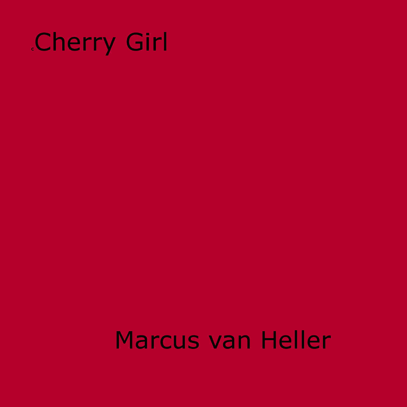 ebook cover of Cherry Girl, by Marcus Van Heller