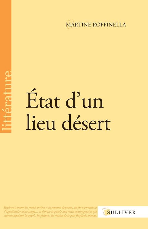 ebook cover of État d'un lieu désert, by Martine Roffinella