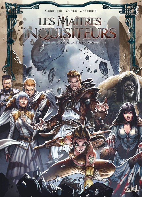 Couverture ebook de Les Maîtres Inquisiteurs T18 - L'Île de la fin du monde, de Sylvain Cordurie
