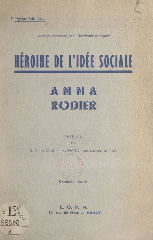 ebook cover of Anna Rodier, by Myriam De G.
