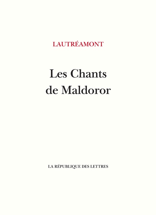 Couverture ebook de Les Chants de Maldoror, de Lautréamont