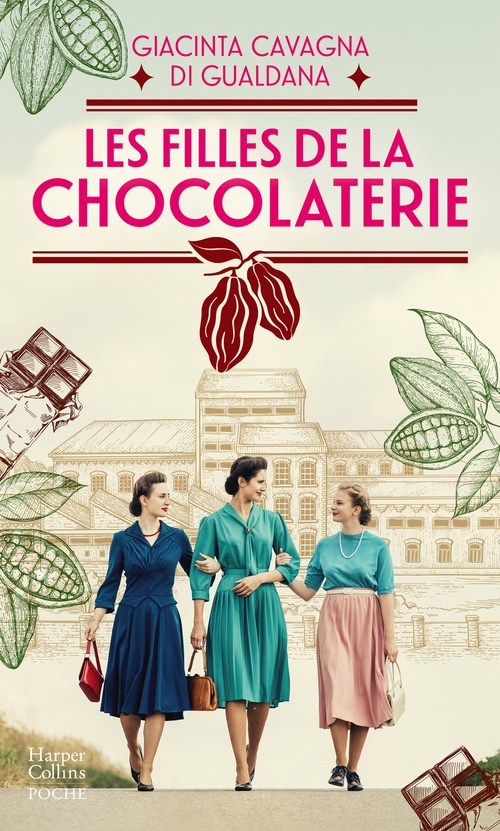 ebook cover of Les filles de la chocolaterie, by Giacinta Cavagna di Gualdana