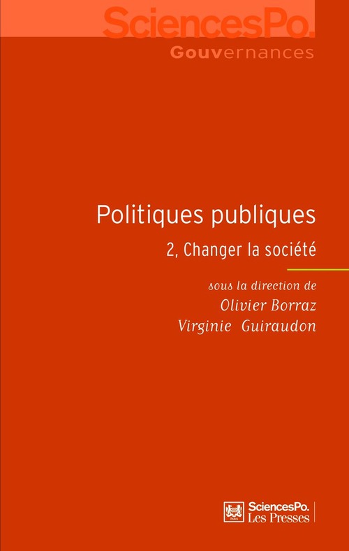 Couverture ebook de Politiques publiques 2, de Olivier Borraz, Virginie Guiraudon