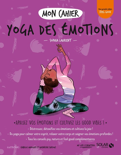 Couverture ebook de Mon cahier Yoga des émotions, de Sophia Laurent