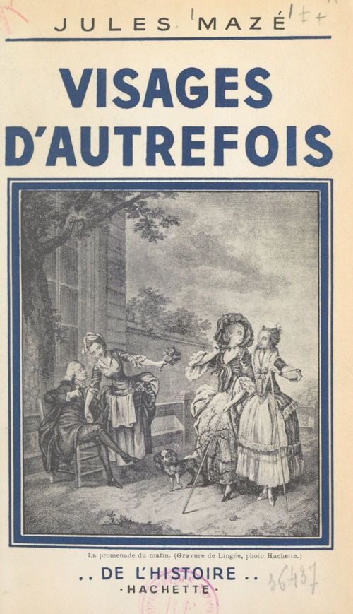 Couverture ebook de Visages d'autrefois, de Jules Maze