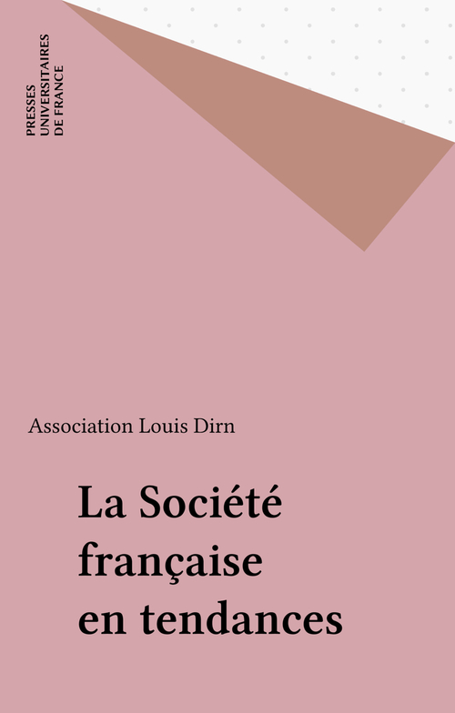 Couverture ebook de La Société française en tendances, de