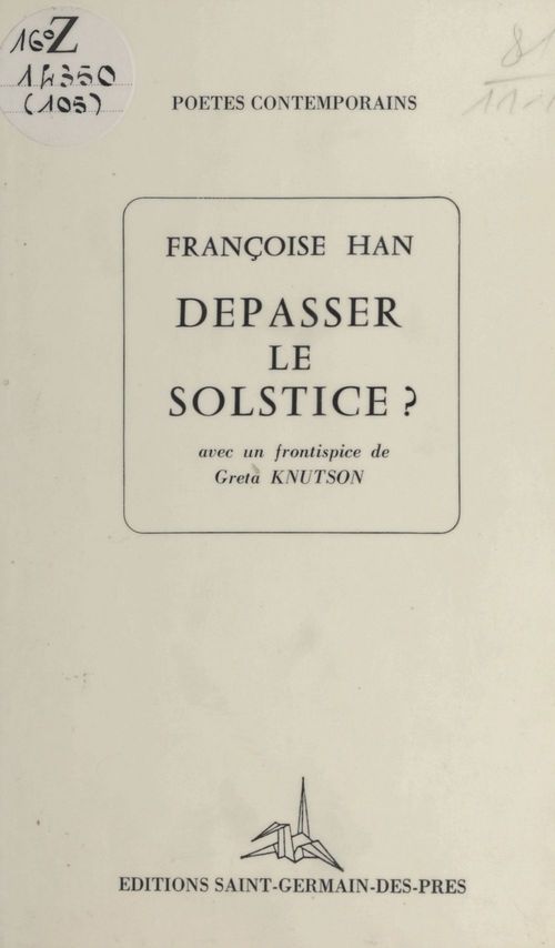 ebook cover of Dépasser le solstice ?, by Francoise Han