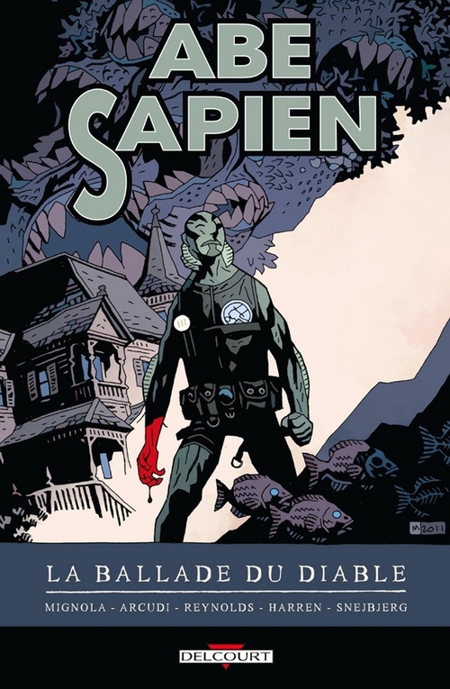 ebook cover of Abe Sapien T02 - La Ballade du diable, by Arcudi, Harren, Mike Mignola, Reynolds, Snejbjerg