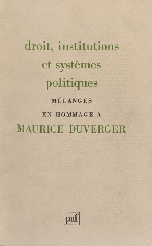 ebook cover of Droit, institutions et systèmes politiques, by Dominique Colas