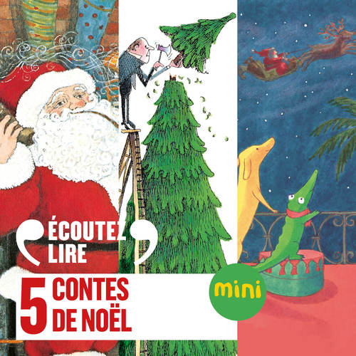Couverture audiobook de 5 contes de Noël, de Birdie Black, Clement Clarke Moore, Emma Chichester Clark, Jacob Grimm, Robert Barry, Wilhelm Grimm