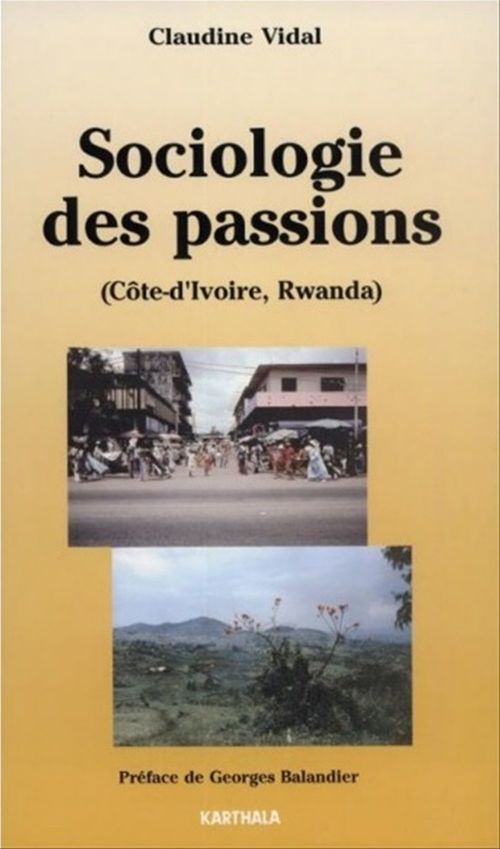 ebook cover of Sociologie des passions, by Claudine Vidal