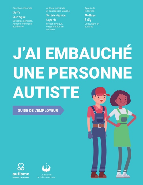 Couverture ebook de J´ai embauché une personne autiste, de Valérie Jessica Laporte, Liette Lanteigne