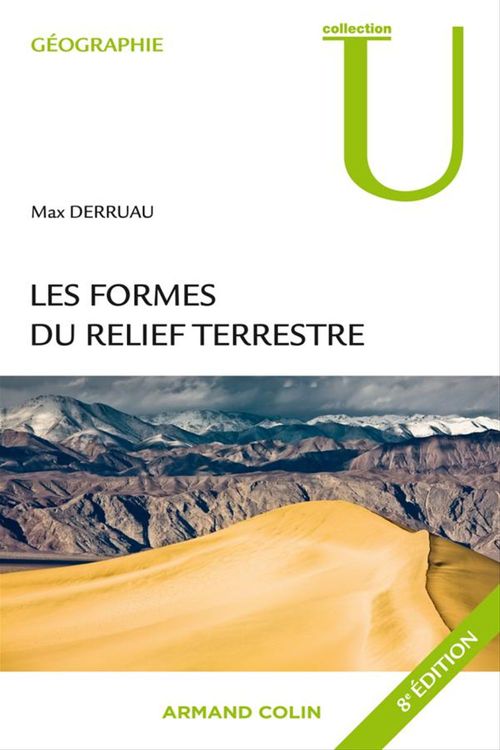Couverture ebook de Les formes du relief terrestre, de Max Derruau