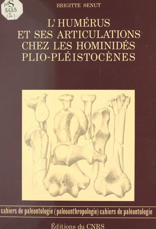 Couverture ebook de L'humérus et ses articulations chez les hominidés plio-pléistocènes, de Brigitte Senut