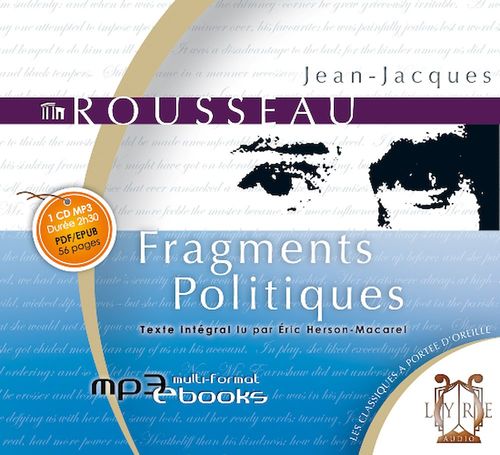 Couverture audiobook de Fragments politiques, de Jean-Jacques Rousseau