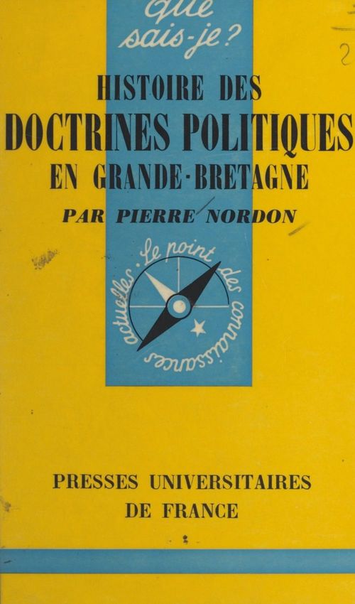 ebook cover of Histoire des doctrines politiques en Grande-Bretagne, by Pierre Nordon
