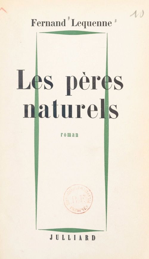 ebook cover of Les pères naturels, by Fernand Lequenne