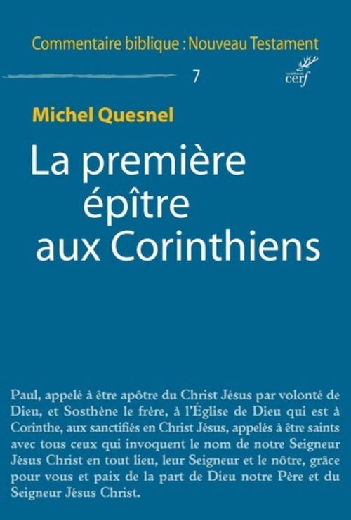 ebook cover of LA PREMIÈRE ÉPÎTRE AUX CORINTHIENS, by Michel Quesnel
