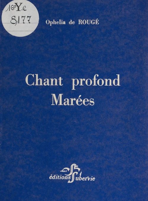 Couverture ebook de Chant profond, de Ophelia De Rouge