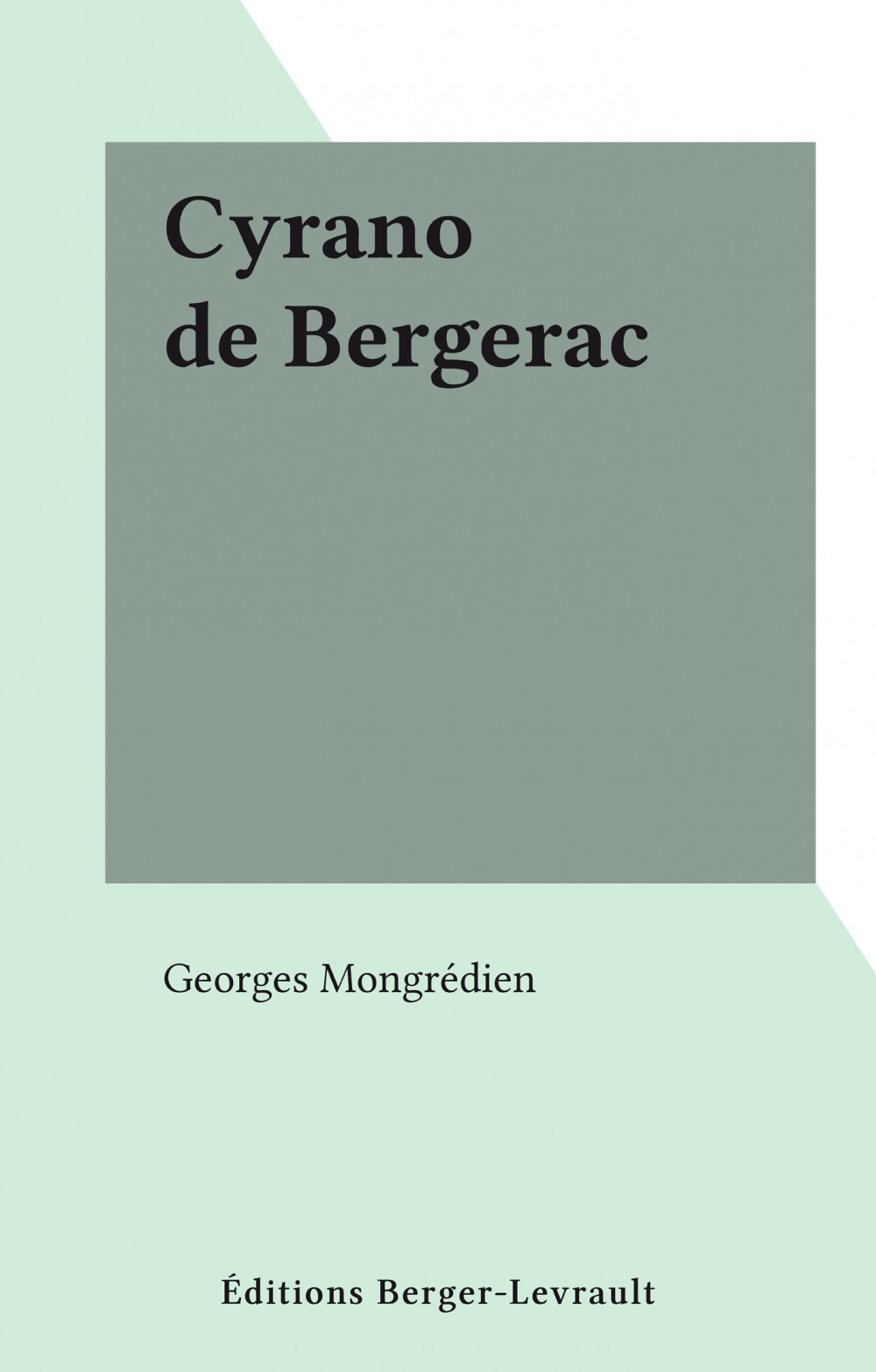 ebook cover of Cyrano de Bergerac, by Georges Mongredien