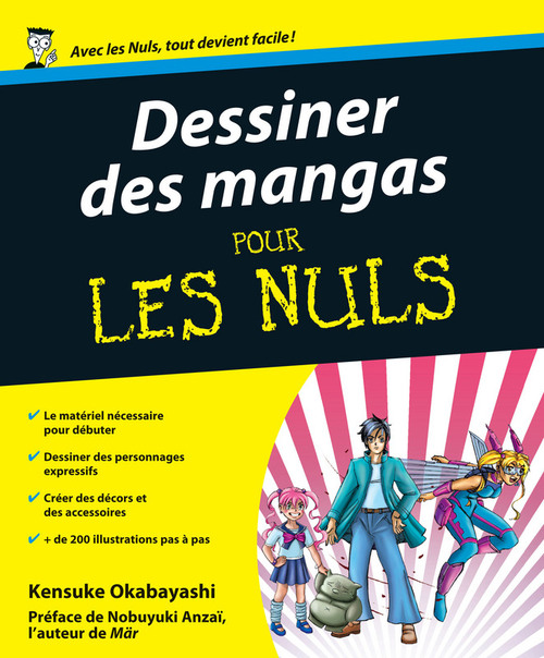 ebook cover of Dessiner des mangas pour les nuls, by Kensuke Okabayashi