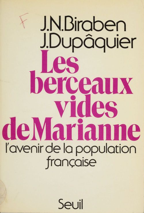 Couverture ebook de Les Berceaux vides de Marianne, de Biraben, Dupaquier