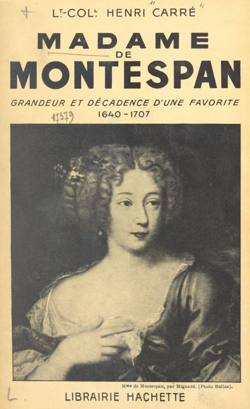 ebook cover of Madame de Montespan, by Henri Carre