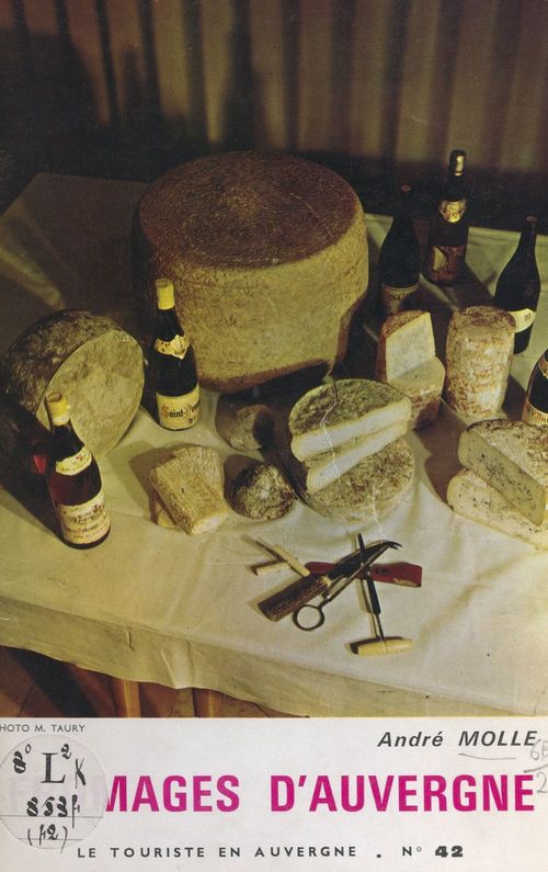 Couverture ebook de Fromages d'Auvergne, de Andre Molle