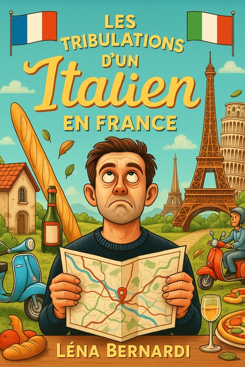 Couverture ebook de Les Tribulations d'un Italien en France, de Lena Bernardi