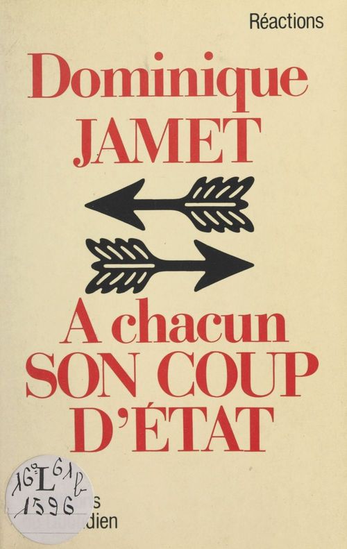 ebook cover of À chacun son coup d'État, by Dominique Jamet