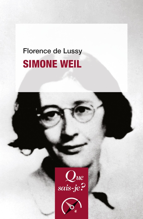 Couverture ebook de Simone Weil, de Florence de Lussy