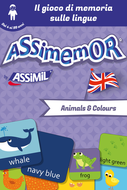 Couverture ebook de Assimemor - Le mie prime parole in inglese: Animals and Colours, de Celadon, Jean-Sebastien Deheeger