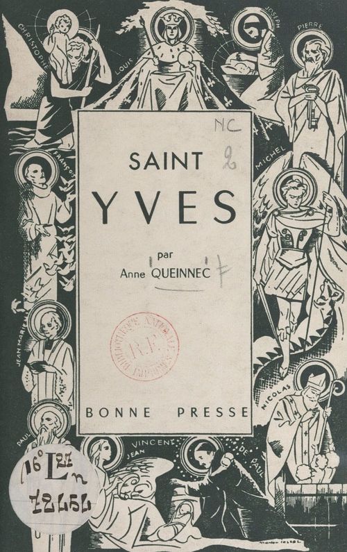 Couverture ebook de Saint Yves, de Anne Queinnec