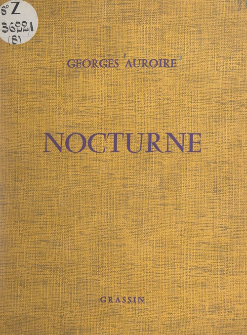 Couverture ebook de Nocturne, de Georges Auroire