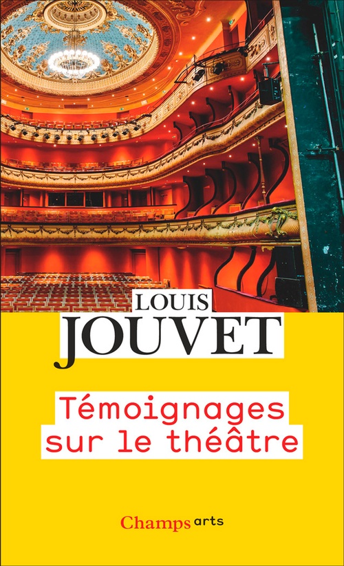 Couverture ebook de Témoignages sur le théâtre, de Louis Jouvet