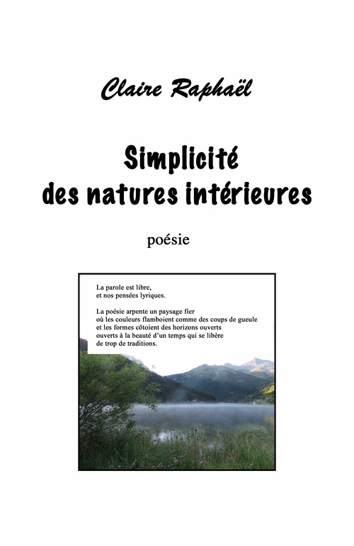 Couverture ebook de Simplicité des natures intérieures, de Claire Raphael