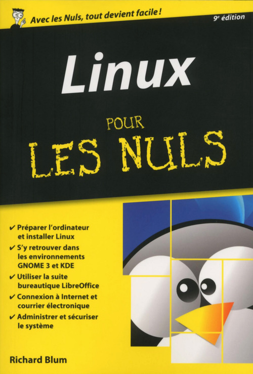 ebook cover of Linux Pour les Nuls, édition poche, 9ème édition, by Richard Blum