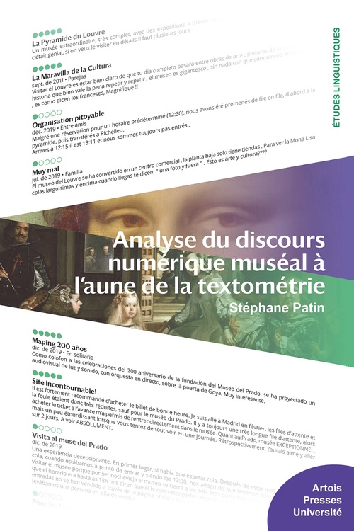 ebook cover of Analyse du discours numérique muséal à l'aune de la textométrie, by Stéphane Patin