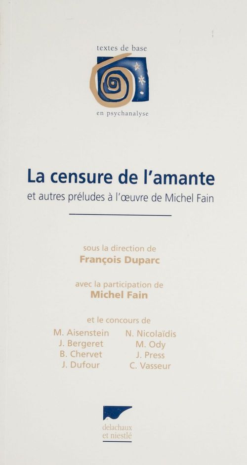 ebook cover of La Censure de l'amante, by Collectif/Duparc