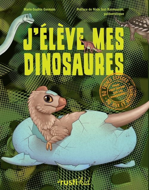 Couverture ebook de J'élève mes dinosaures, de Marie-sophie Germain