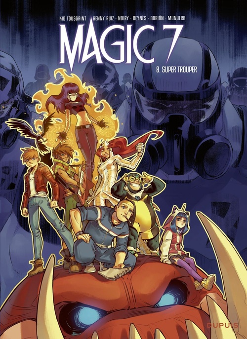 Couverture ebook de Magic 7 - Tome 8 - Super Trouper, de Collectif, Kenny Ruiz, Kid Toussaint, Giuseppe Quattrocchi, Rosa La barbera
